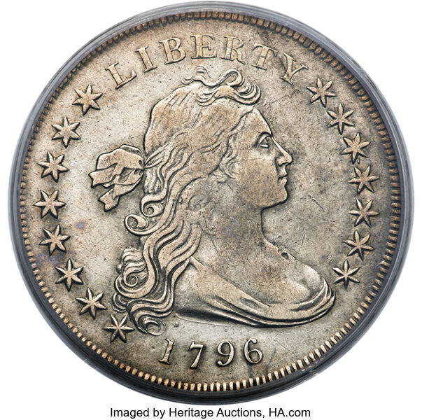 1796 $1  Small Date, Large Letters, B-4, BB-61 MS thumbnail 3