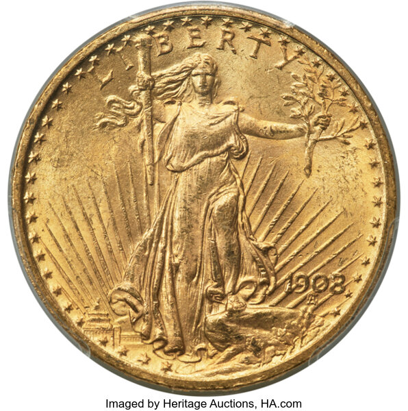 1908 $20  Motto MS thumbnail 4