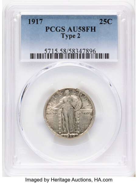 1917 25c Type 2 MS FH thumbnail 3