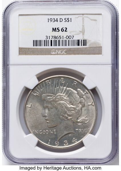 1934-D $1  MS thumbnail 3