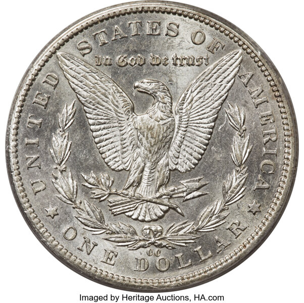 1893-CC $1 AU53 CAC thumbnail 2