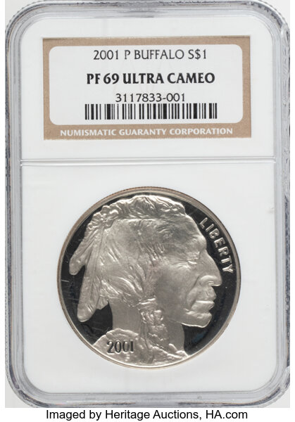 2001-P S$1 American Buffalo PR DCAM thumbnail 4