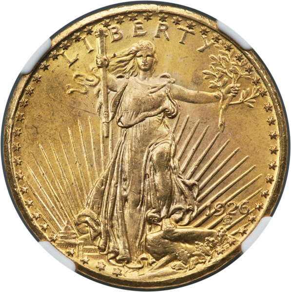 1926 $20  Tripled Die Obverse, FS-101 MS thumbnail 2