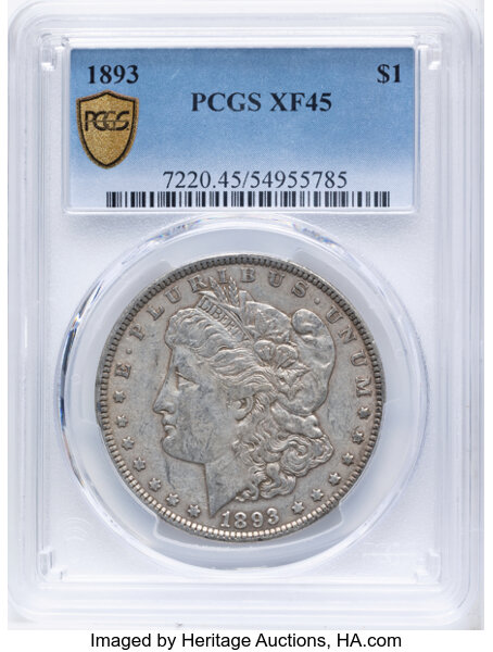 1893 $1 XF45 thumbnail 2