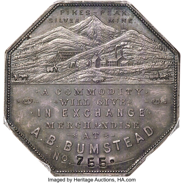 1900 Lesher $ Bumstead Type, Second rev, HK-789 MS thumbnail 3