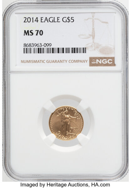 2014 $5  Gold Eagle MS thumbnail 5