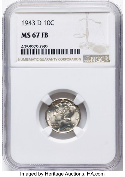 Mercury Dime Set 10c Short Set, 15 Coins MS FB thumbnail 20
