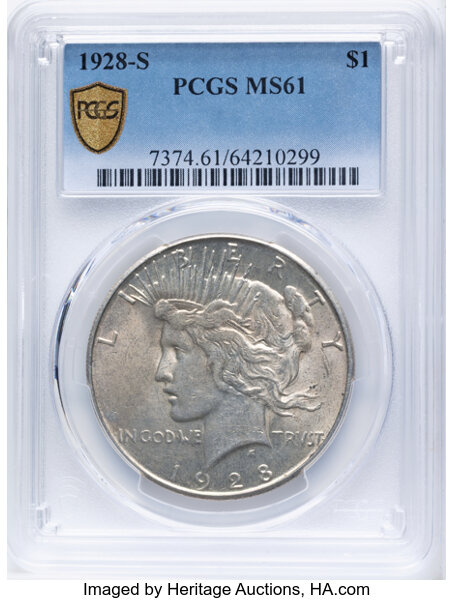 1928-S $1 VF35 CAC thumbnail 25