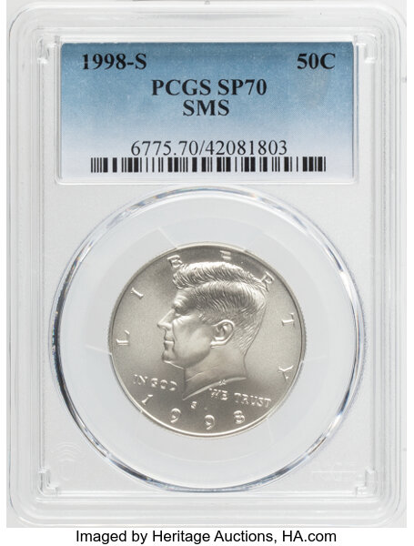 1998-S 50c Silver, Matte Finish SMS thumbnail 4