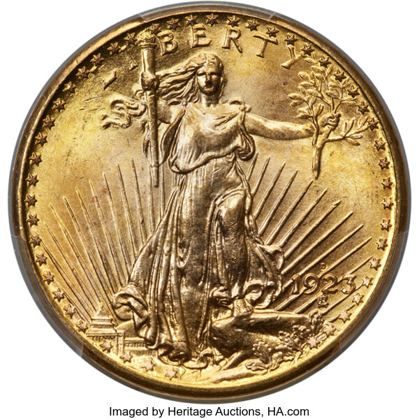 1923-D $20  MS thumbnail 3
