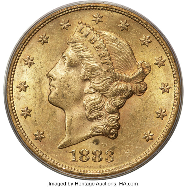 1883-S $20  MS thumbnail 3