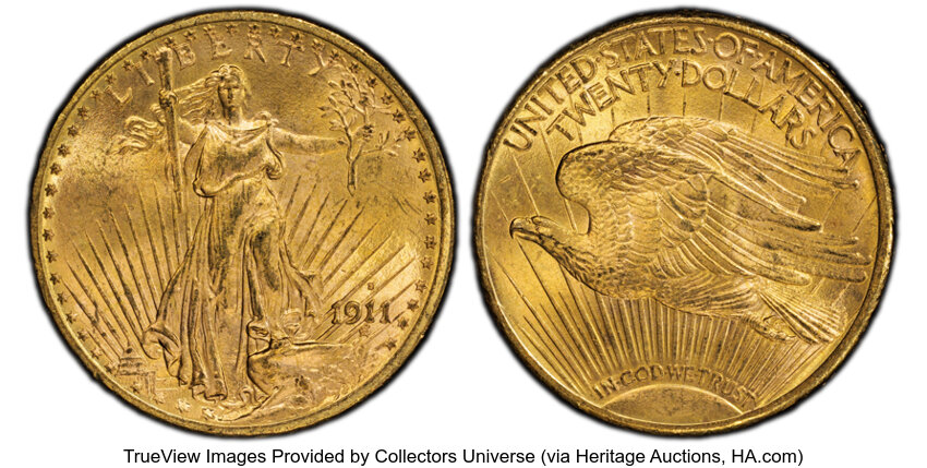 1911-S $20  MS thumbnail 5