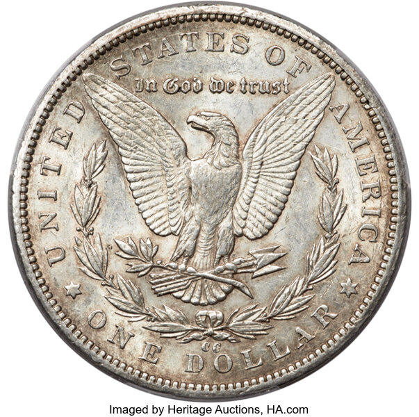 1893-CC $1 AU55 CAC thumbnail 2