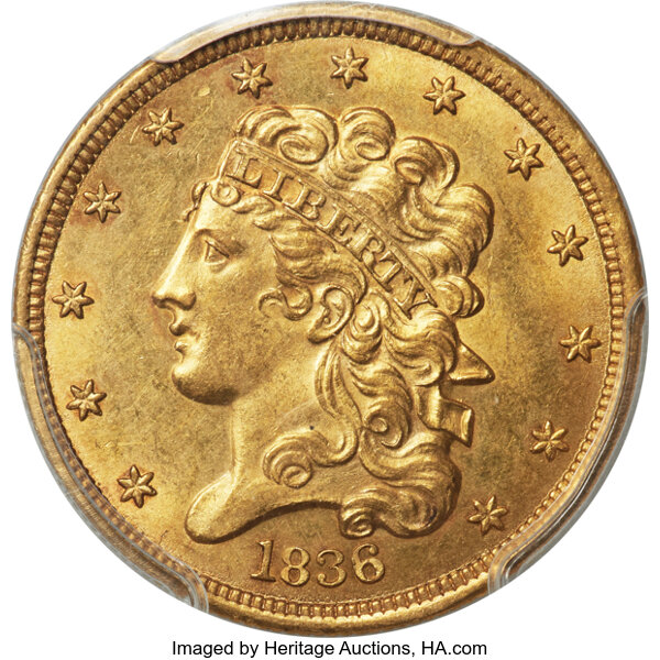 1836 $5  HM-6 MS thumbnail 2
