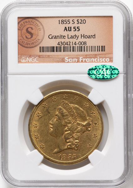 1855-S $20  MS thumbnail 2