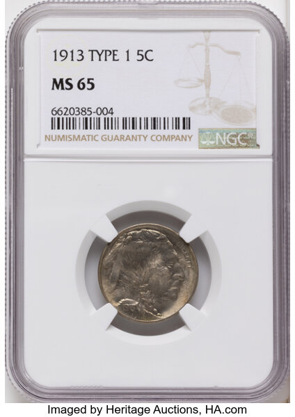 1913 5c Buffalo, Type 1 MS thumbnail 4