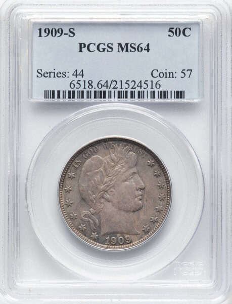 1909-S 50c MS thumbnail 3