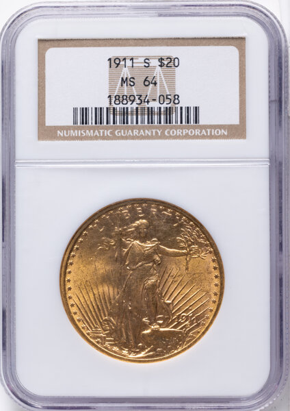 1911-S $20  MS thumbnail 3