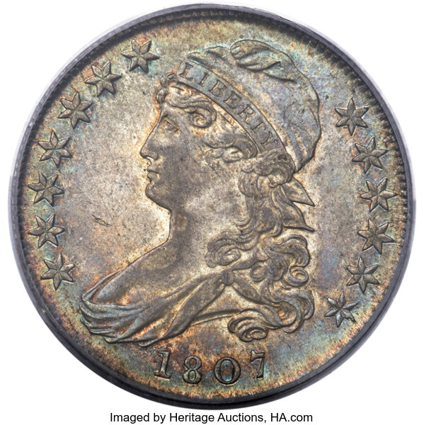 1807 50c Capped Bust, 50/20, O-112 MS thumbnail 3