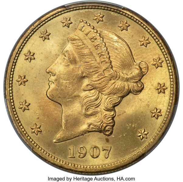 1907-D $20  MS thumbnail 3