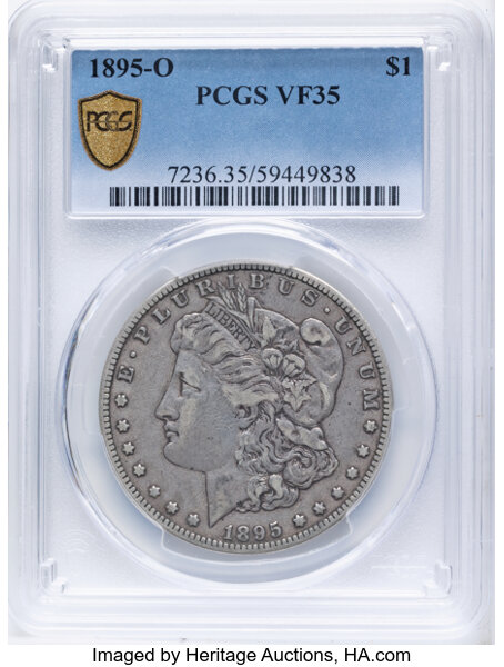 1895-O $1 VF35 CAC thumbnail 2