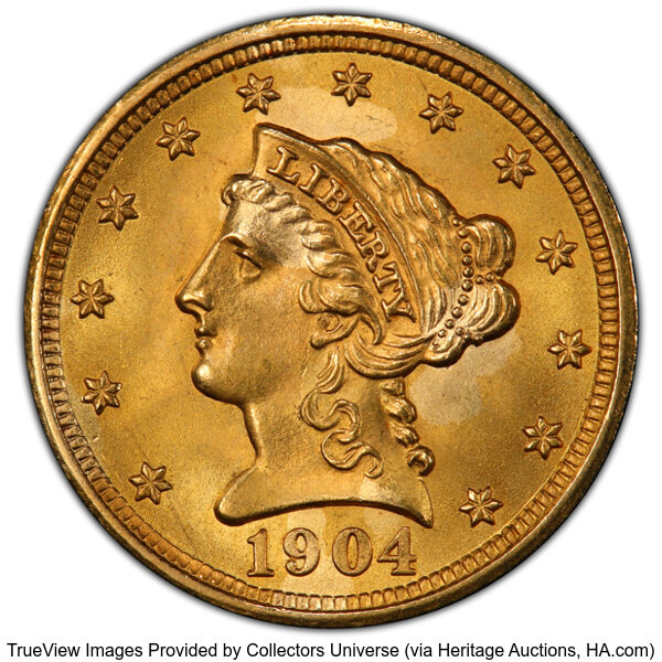 1904 $2 1/2 MS thumbnail 4