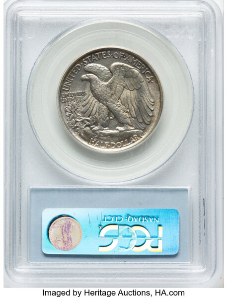 1917-D 50c Mintmark Reverse MS63 thumbnail 2