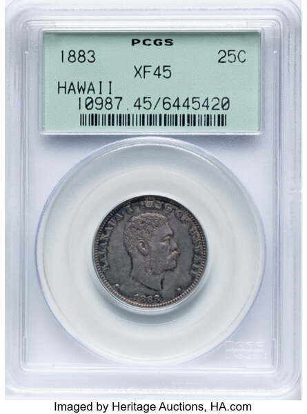 1883 25c Hawaii MS PL thumbnail 2