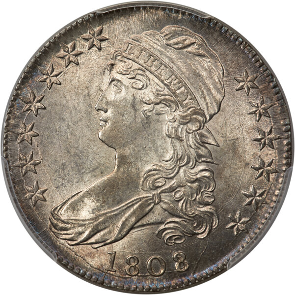 1808/7 50c Overdate, O-101 MS thumbnail 2