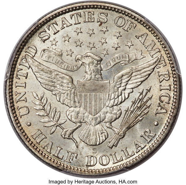 1912-S 50c MS65 thumbnail 2