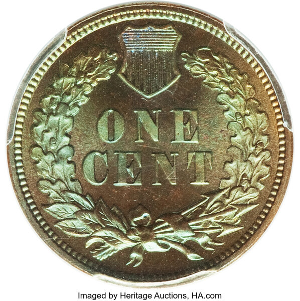 Indian Head Cent 1c Bronze, 1864-1909 PR BN [Type] PR67 BN thumbnail 2