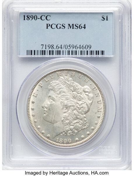 1890-CC $1  Doubled 90, VAM-3 MS thumbnail 2