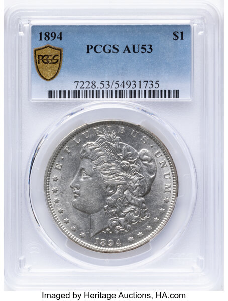 1894 $1 AU53 thumbnail 2