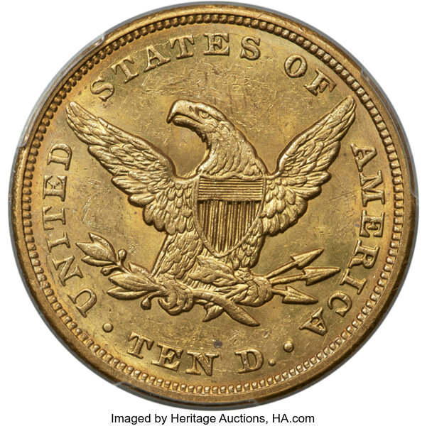 1850 $10  Small Date MS thumbnail 17