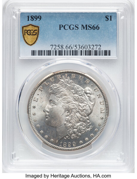 1899 $1 MS66 thumbnail 2