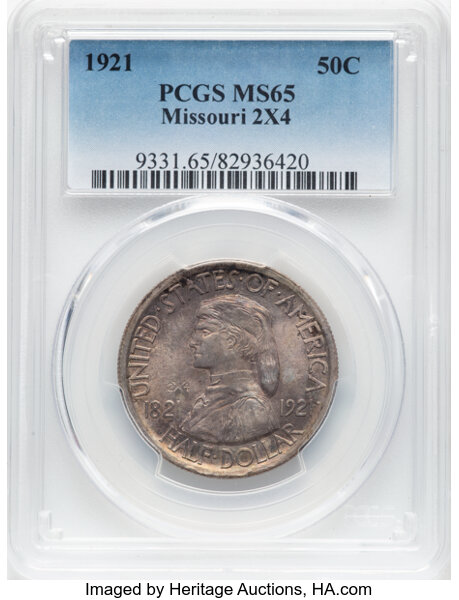 1921 50c Missouri, 2x4 MS thumbnail 3