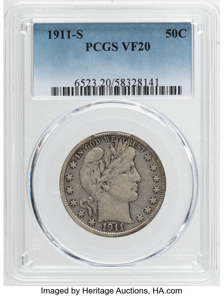 1911-S 50c MS thumbnail 2