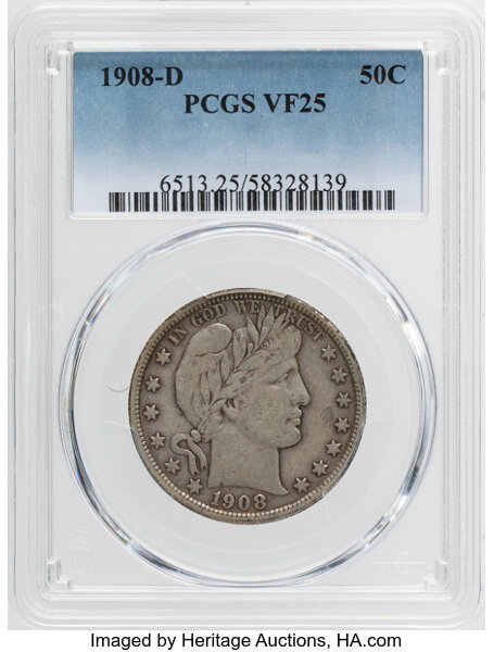 1908-D 50c MS thumbnail 2
