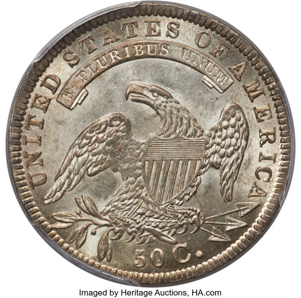 1834 50c Large Date, Small Letters, O-105 MS thumbnail 5