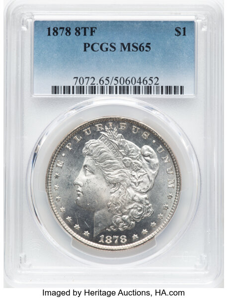 1878 8TF $1  Doubled Reverse, VAM-17 MS thumbnail 3