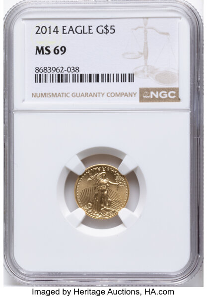 2014 $5  Gold Eagle MS thumbnail 7
