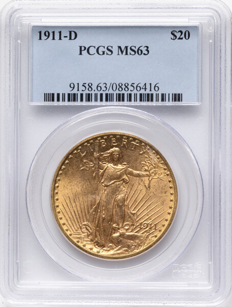 1911-D $20  MS thumbnail 3