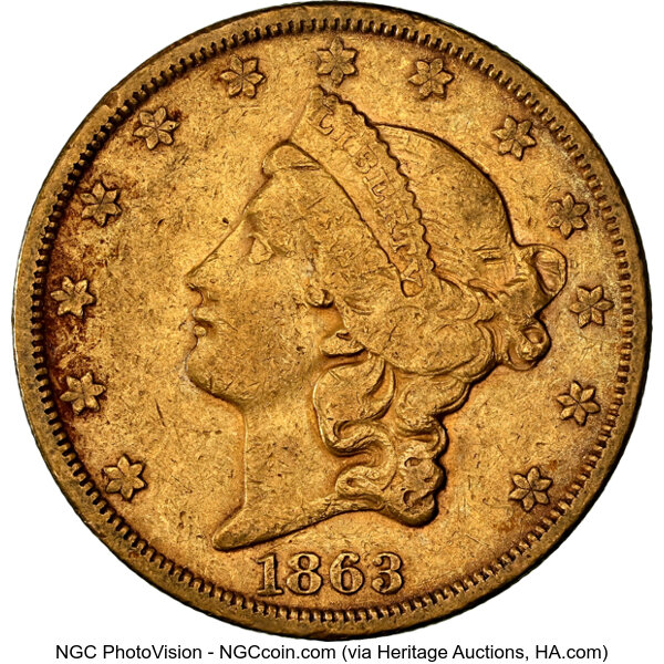 1863-S $20  MS thumbnail 2