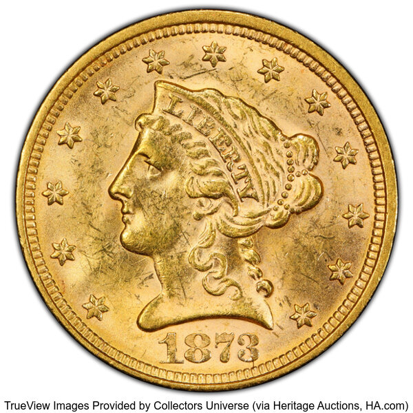 1873 $2 1/2 Closed 3 MS thumbnail 3