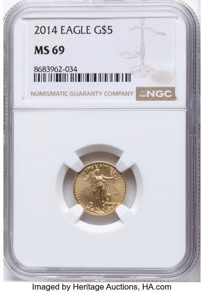 2014 $5  Gold Eagle MS thumbnail 8