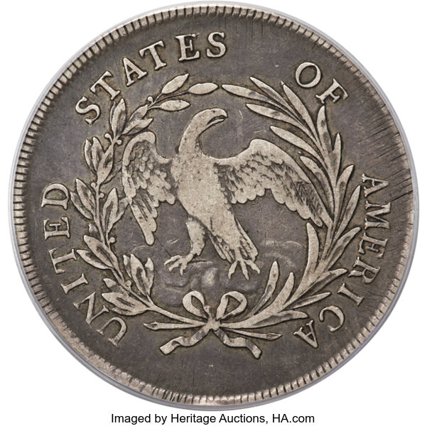 1795 $1  Draped Bust, Off-Center Bust, B-14, BB-51 MS thumbnail 11