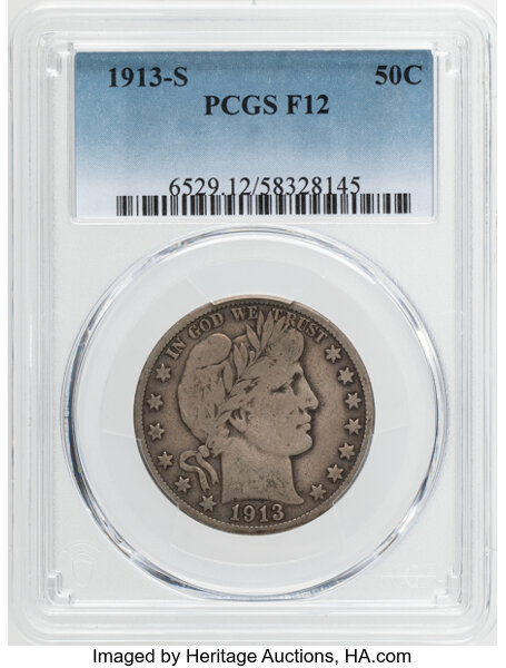 1913-S 50c MS thumbnail 3