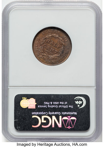 1829 1/2c C-1 MS BN thumbnail 14