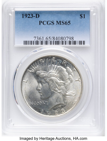 1923-D $1  MS thumbnail 3