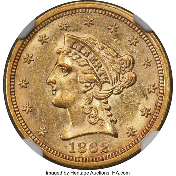 1862 $2 1/2 MS thumbnail 5